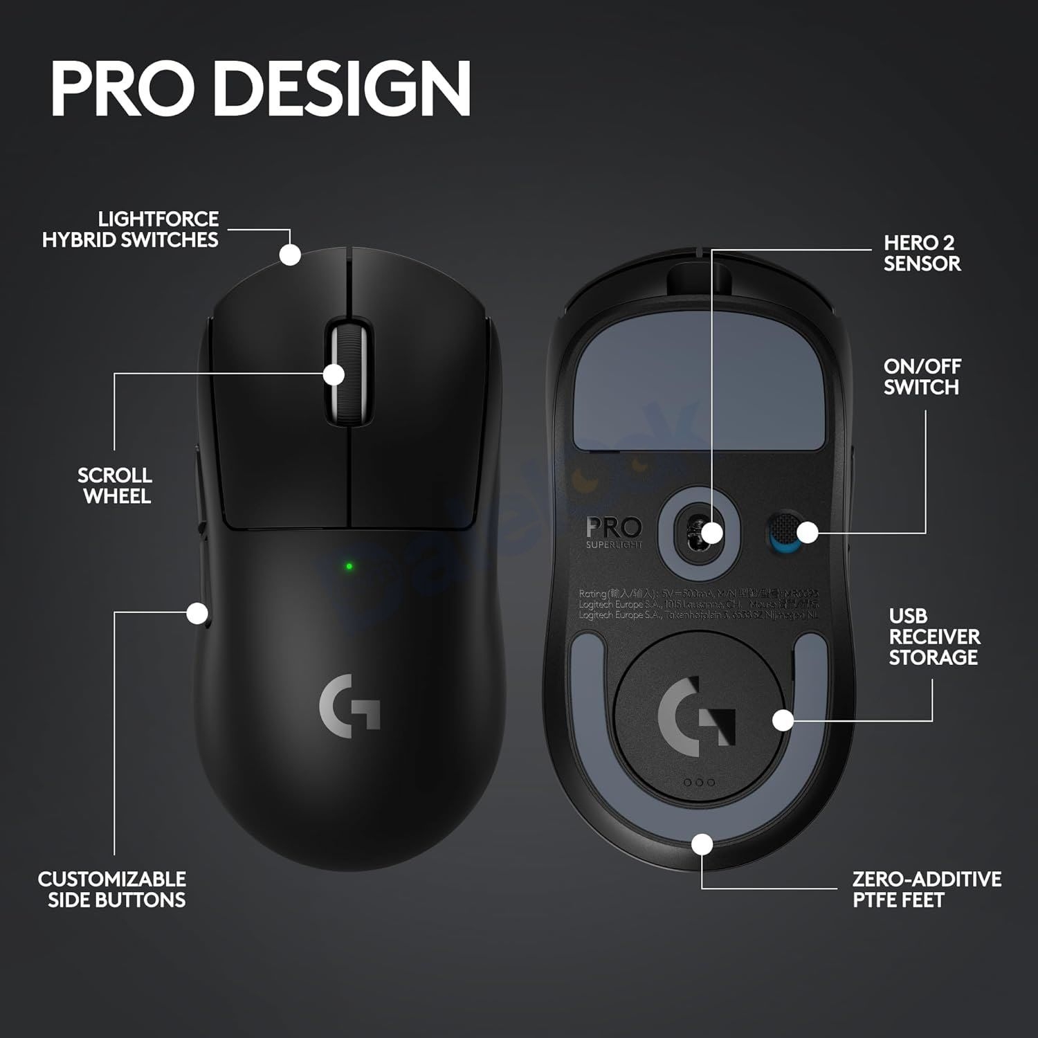 Logitech G PRO X Superlight 2 Lightspeed Wireless Gaming Mouse للبيع في دمشق