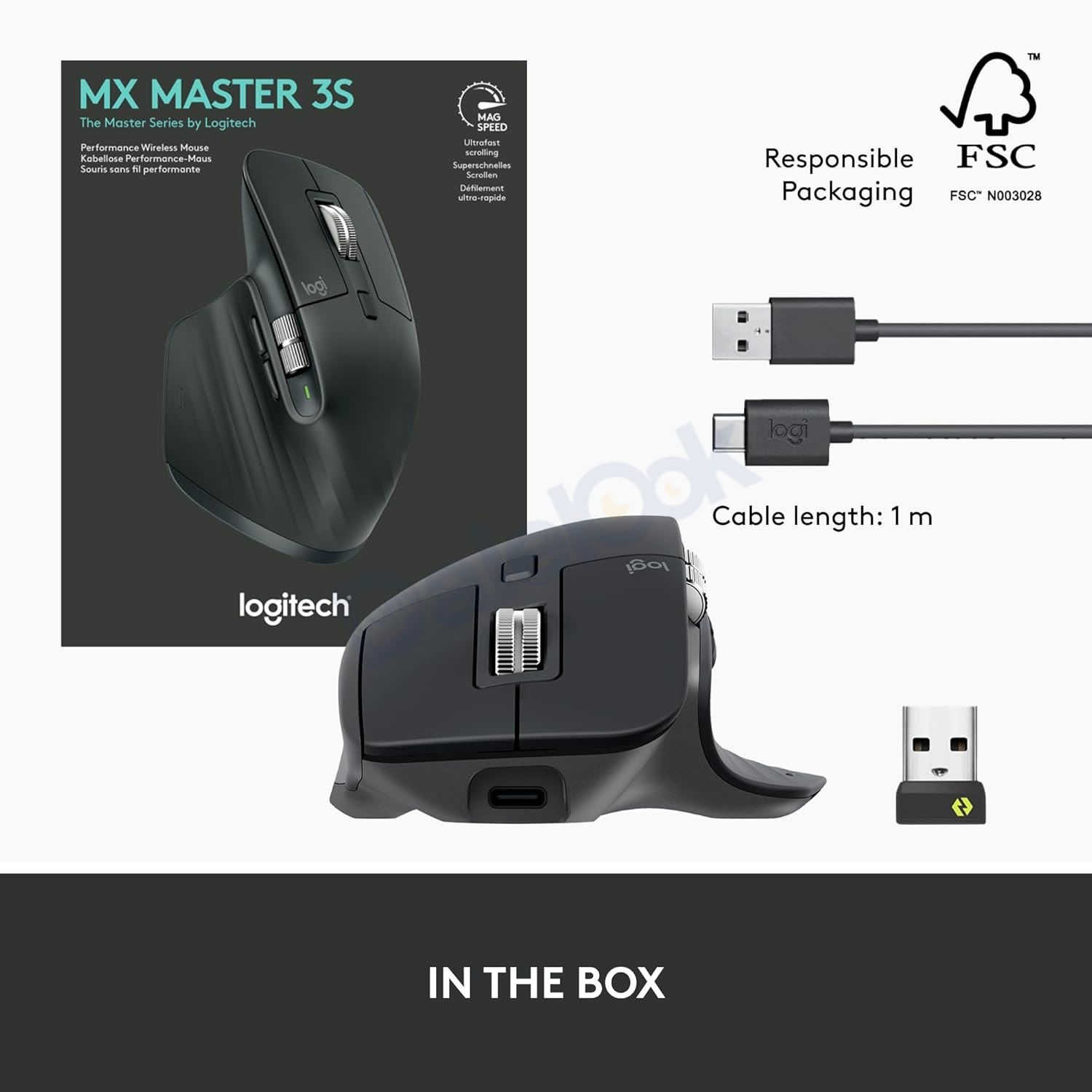 Logitech MX Master 3S Wireless Mouse Standard Edition