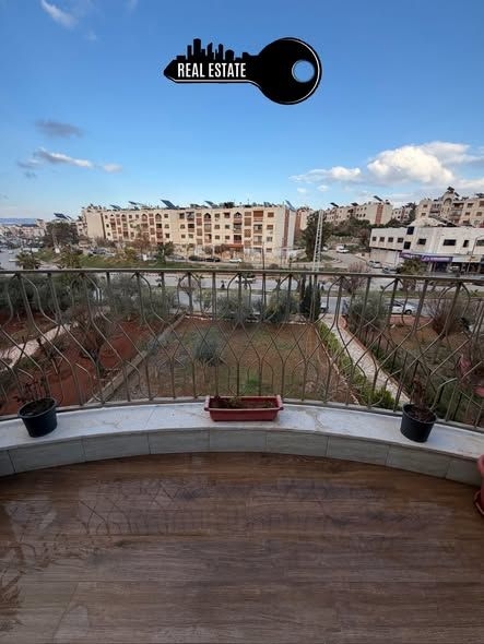 For sale Terrace apartment with brushes in the suburb of Qudsaya next to Al-Farouq Restaurant